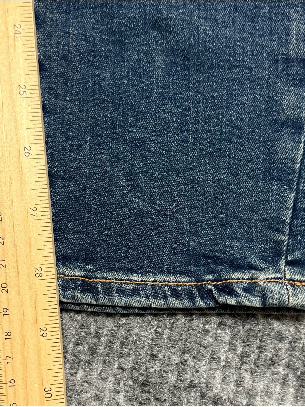 Good American Good Legs Skinny Jeans Blue Mid Rise Denim Size 4 / 27 Stretch - Picture 10 of 11